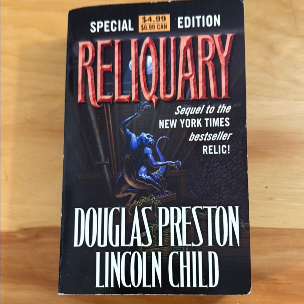 📚2/$6  Reliquary #2 in the Aloysius Pendergast Series